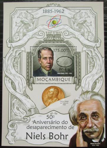 Poštová známka Mozambik 2013 Niels Bohr, fyzik Mi# Block 731 Kat 10€