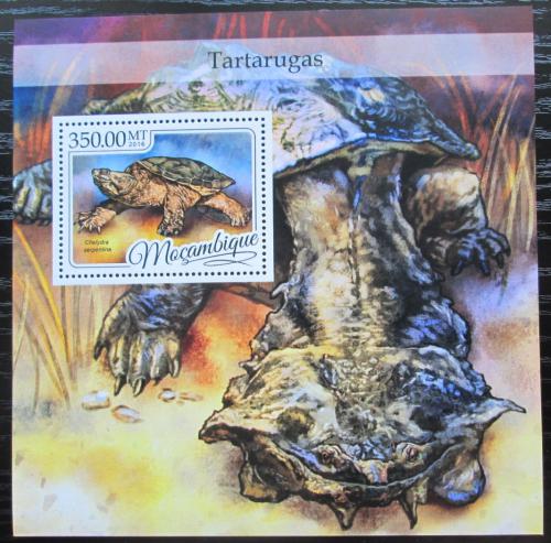 Poštová známka Mozambik 2016 Korytnaèky Mi# Block 1198 Kat 20€