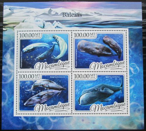 Poštové známky Mozambik 2016 Ve¾ryby Mi# 8794-97 Kat 22€