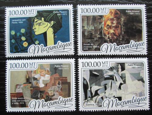 Poštové známky Mozambik 2016 Umenie, Pablo Picasso Mi# 8839-42 Kat 22€