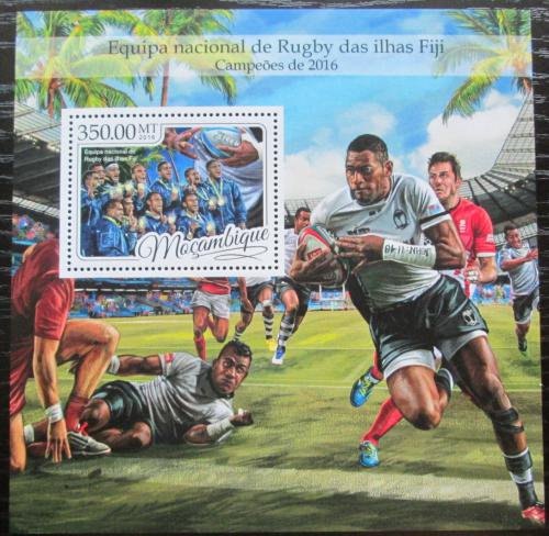 Poštová známka Mozambik 2016 Rugby Mi# Block 1210 Kat 20€