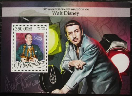 Poštová známka Mozambik 2016 Walt Disney Mi# Block 1175 Kat 20€
