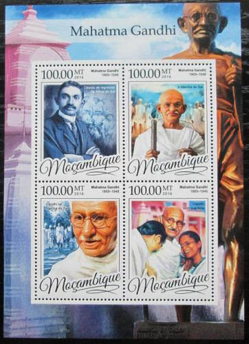 Poštové známky Mozambik 2016 Mahátma Gándhí Mi# 8684-87 Kat 22€