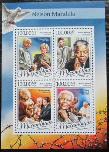Poštové známky Mozambik 2016 Nelson Mandela Mi# 8689-92 Kat 22€