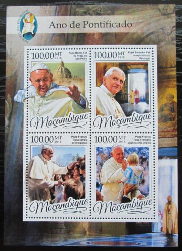 Poštové známky Mozambik 2016 Papež František Mi# 8709-12 Kat 22€