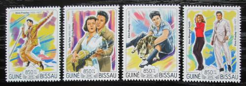 Poštové známky Guinea-Bissau 2015 Elevys Presley Mi# 7649-52 Kat 14€