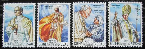 Poštové známky Guinea-Bissau 2015 Papež Jan Pavel II. Mi# 7678-81 Kat 12€ 
