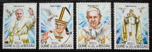 Potov znmky Guinea-Bissau 2015 Pape Frantiek Mi# 7745-48 Kat 14 - zvi obrzok