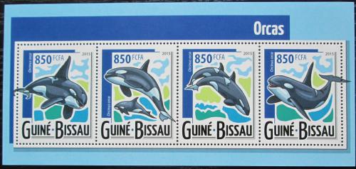 Poštové známky Guinea-Bissau 2015 Kosatka dravá Mi# 7929-32 Kat 14€