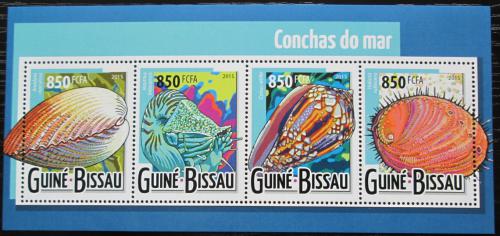Poštové známky Guinea-Bissau 2015 Mušle Mi# 7943-46 Kat 13€