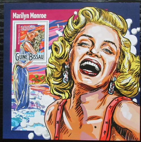 Poštová známka Guinea-Bissau 2015 Marilyn Monroe Mi# Block 1390 Kat 9€