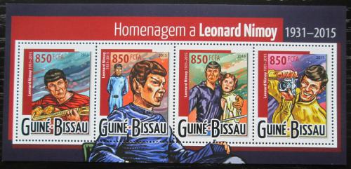 Poštové známky Guinea-Bissau 2015 Leonard Nimoy, herec Mi# 8001-04 Kat 14€