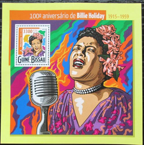 Poštová známka Guinea-Bissau 2015 Billie Holiday Mi# Block 1374 Kat 11€