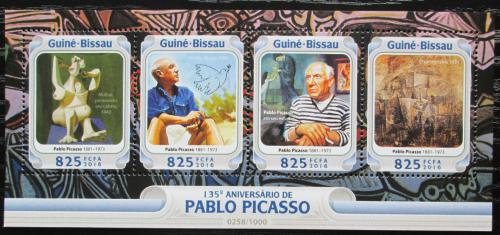 Poštové známky Guinea-Bissau 2016 Umenie, Pablo Picasso Mi# 8474-77 Kat 12.50€