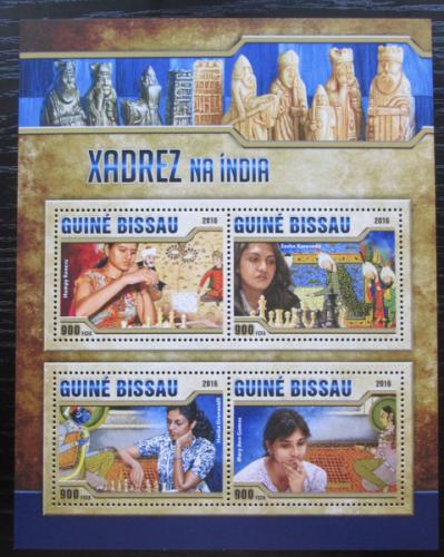 Poštové známky Guinea-Bissau 2016 Šach v Indii Mi# 8761-64 Kat 13.50€