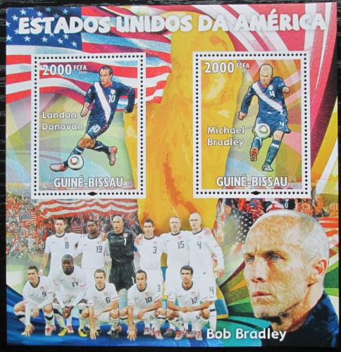 Poštové známky Guinea-Bissau 2010 Slavní futbalisti Mi# Block 796 Kat 16€