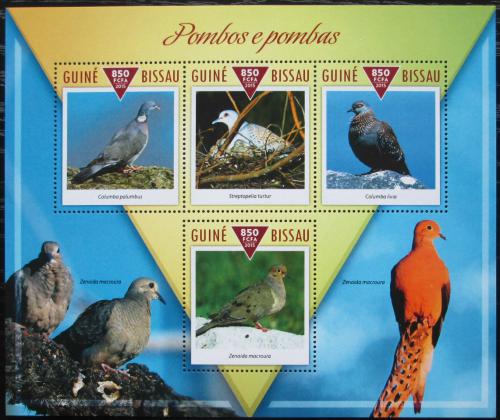 Poštové známky Guinea-Bissau 2015 Holubi Mi# 7804-07 Kat 14€