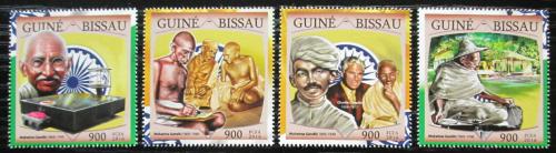 Poštové známky Guinea-Bissau 2016 Mahatma Gandhí Mi# 8654-57 Kat 13.50€