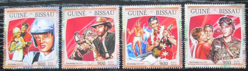 Poštové známky Guinea-Bissau 2016 Elevys Presley Mi# 8649-52 Kat 13.50€