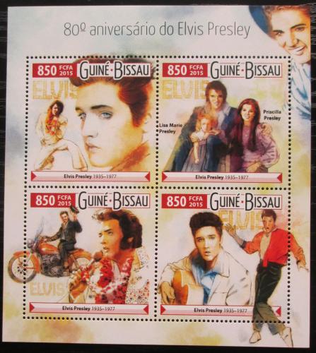 Poštové známky Guinea-Bissau 2015 Elevys Presley Mi# 8105-08 Kat 14€