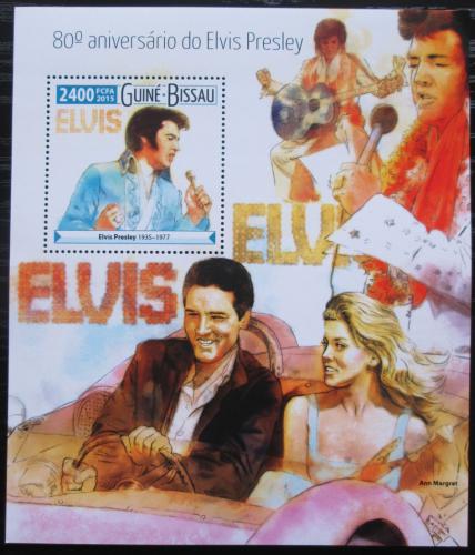Poštová známka Guinea-Bissau 2015 Elevys Presley Mi# Block 1408 Kat 9€