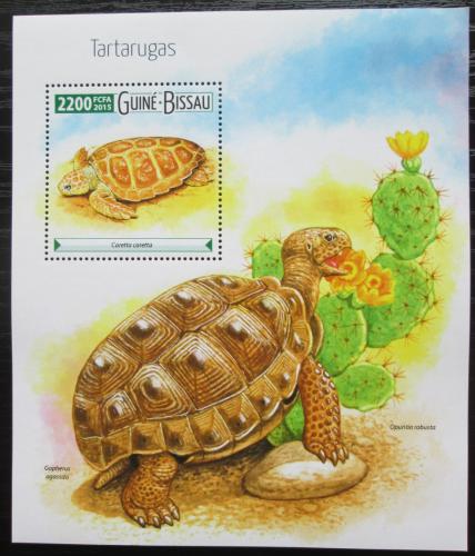 Poštová známka Guinea-Bissau 2015 Korytnaèky Mi# Block 1396 Kat 8.50€