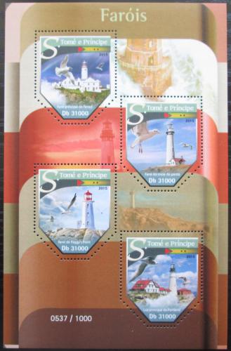 Poštové známky Svätý Tomáš 2015 Majáky Mi# 6440-43 Kat 12€