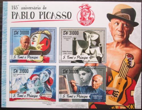 Poštové známky Svätý Tomáš 2016 Umenie, Pablo Picasso Mi# 6946-49 Kat 12€ 