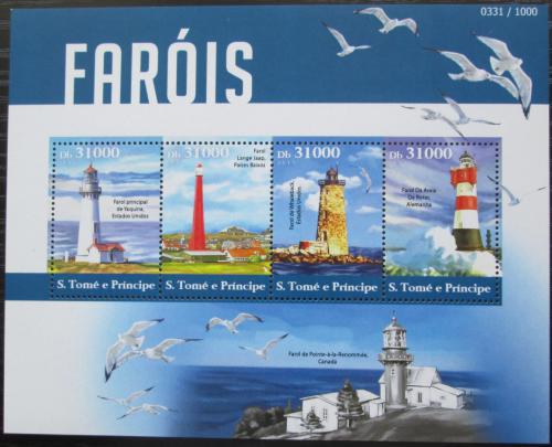 Poštové známky Svätý Tomáš 2015 Majáky Mi# 6283-86 Kat 12€