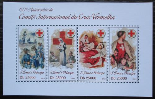 Poštové známky Svätý Tomáš 2013 Èervený kríž, 150. výroèie Mi# 5211-14 Kat 10€