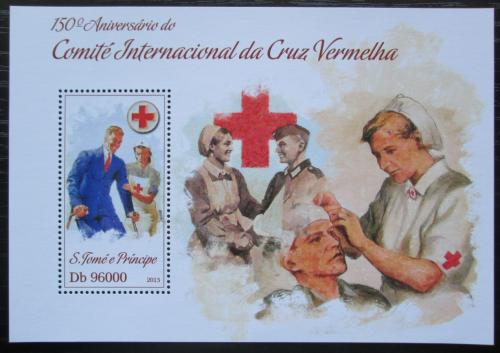 Poštová známka Svätý Tomáš 2013 Èervený kríž, 150. výroèie Mi# Block 902 Kat 10€ 