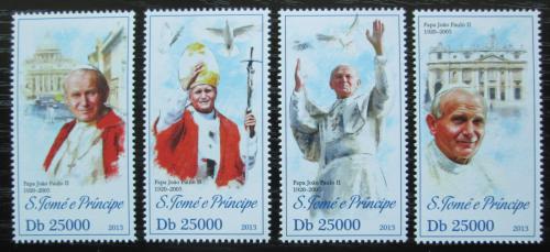 Poštové známky Svätý Tomáš 2013 Papež Jan Pavel II. Mi# 5331-34 Kat 10€