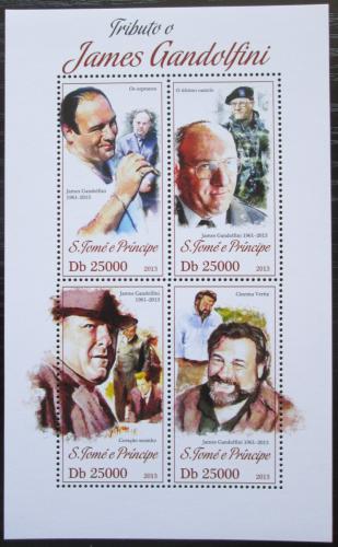 Poštové známky Svätý Tomáš 2013 James Gandolfini, herec Mi# 5341-44 Kat 10€