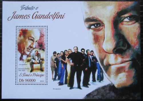 Poštová známka Svätý Tomáš 2013 James Gandolfini, herec Mi# Block 928 Kat 10€