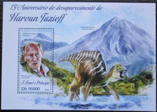 Poštová známka Svätý Tomáš 2013 Haroun Tazieff, vulkanolog Mi# Block 924 Kat 10€