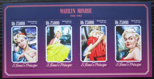 Poštové známky Svätý Tomáš 2014 Marilyn Monroe Mi# 5950-53 Kat 10€