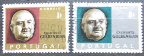 Poštové známky Portugalsko 1965 Calouste Gulbenkian, ropný magnát Mi# 985-86