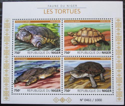 Poštové známky Niger 2015 Korytnaèky Mi# 3763-66 Kat 12€