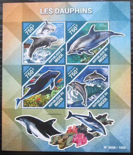 Poštové známky Niger 2015 Delfíny Mi# 3902-05 Kat 12€