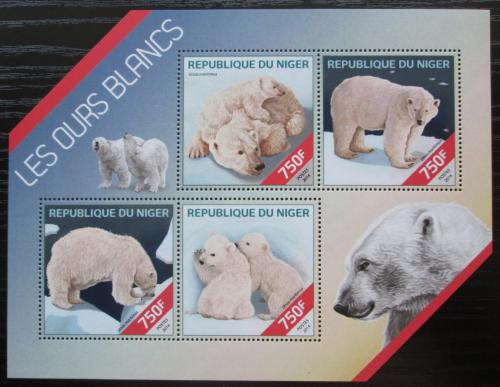 Poštové známky Niger 2014 ¼adový medvede Mi# 2835-38 Kat 12€