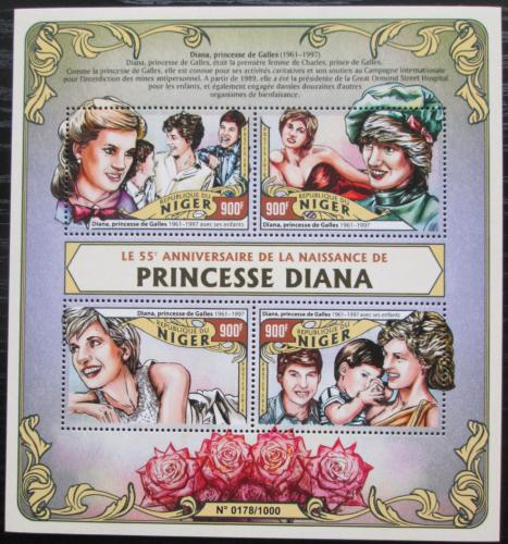 Poštové známky Niger 2016 Princezna Diana Mi# 4057-60 Kat 14€