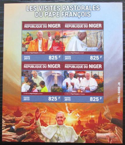 Poštové známky Niger 2015 Papež František Mi# 3962-65 Kat 13€