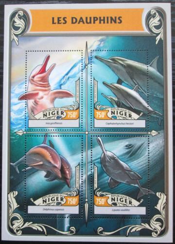 Poštové známky Niger 2016 Delfíny Mi# 4247-50 Kat 12€