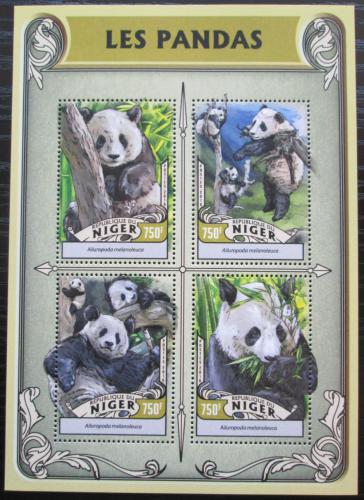 Poštové známky Niger 2016 Pandy Mi# 4252-55 Kat 12€