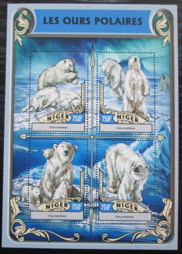 Poštové známky Niger 2016 ¼adový medvede Mi# 4257-60 Kat 12€