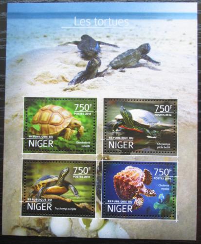 Poštové známky Niger 2014 Korytnaèky Mi# 3184-87 Kat 12€