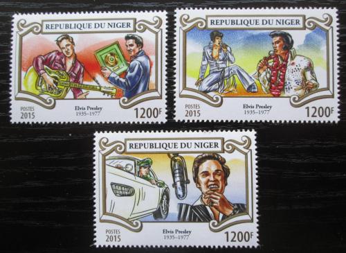 Poštové známky Niger 2015 Elevys Presley Mi# 3602-04 Kat 14€