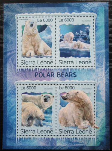 Poštové známky Sierra Leone 2016 ¼adový medvìd Mi# 7978-81 Kat 11€