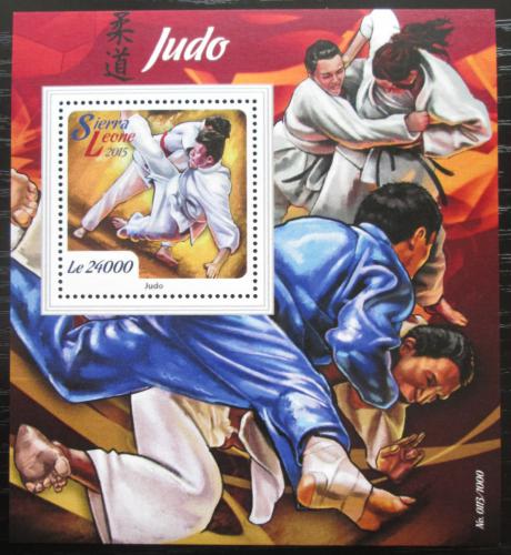 Poštová známka Sierra Leone 2015 Judo Mi# Block 880 Kat 11€