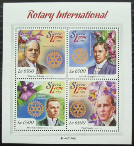 Poštové známky Sierra Leone 2015 Rotary International Mi# 6803-06 Kat 12€
